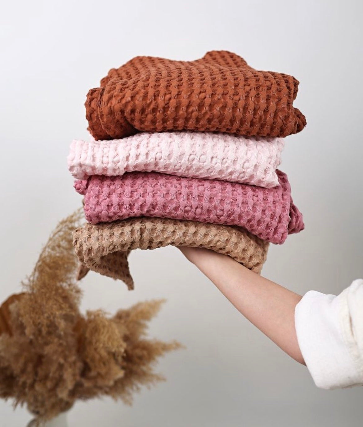 Waffle Linen Blanket - Blzandco