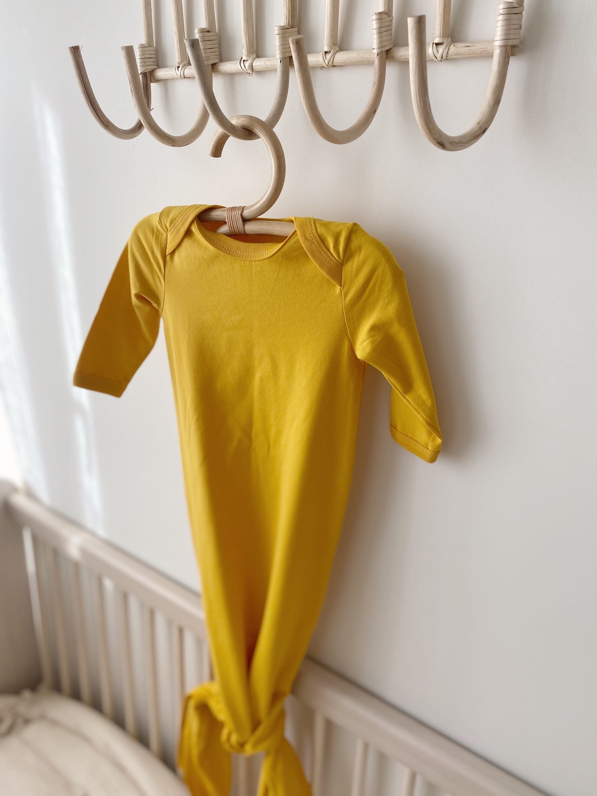 Yellow Knotted Gown and Hat - Blzandco