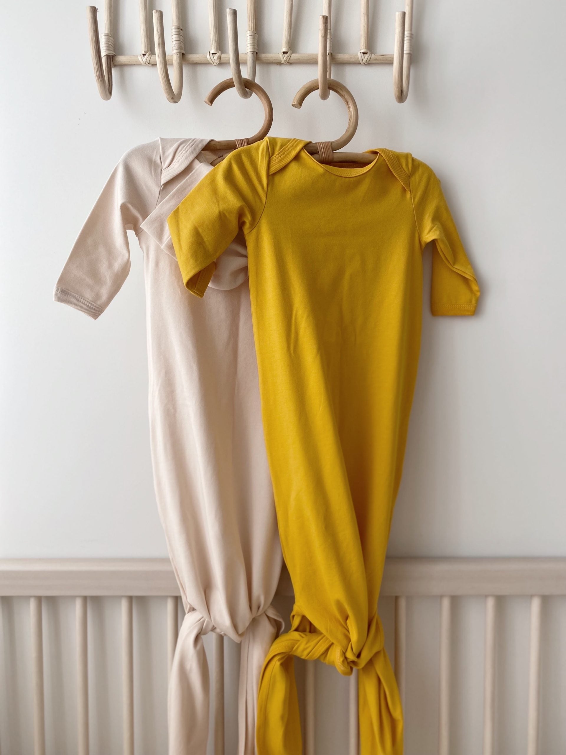 Yellow Knotted Gown and Hat - Blzandco