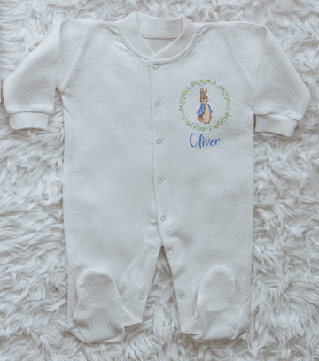Peter Rabbit Baby Boy Personalized Baby Jumpsuit
