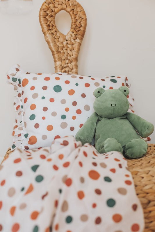 Colorful Dots Muslin Swaddle