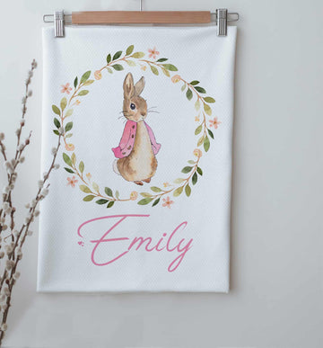 Peter Rabbit Blanket, Baby Girl Personalized Blanket - Blzandco