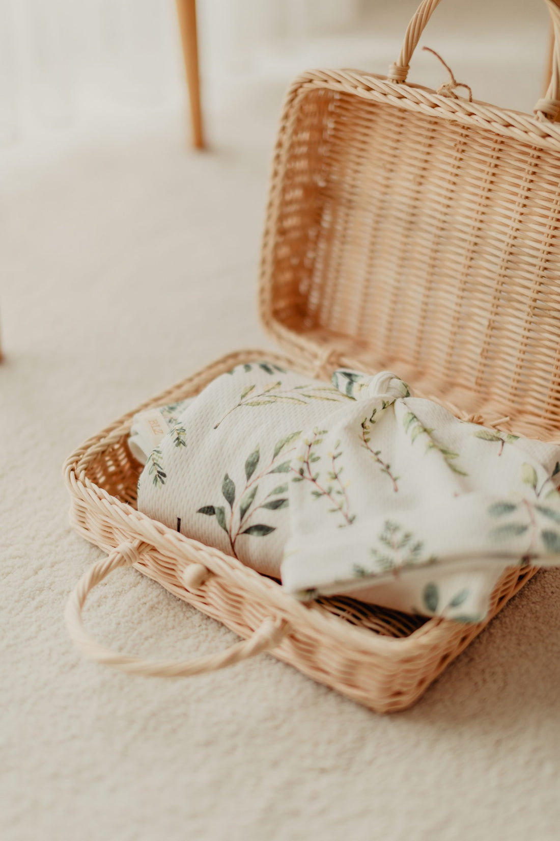 Naturel Leaf Baby Blanket and Hat - Blzandco